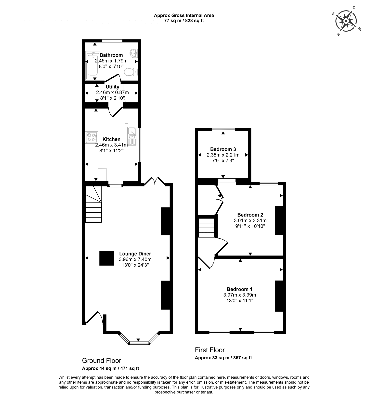 Three Bedroom Terraced House in Stratford