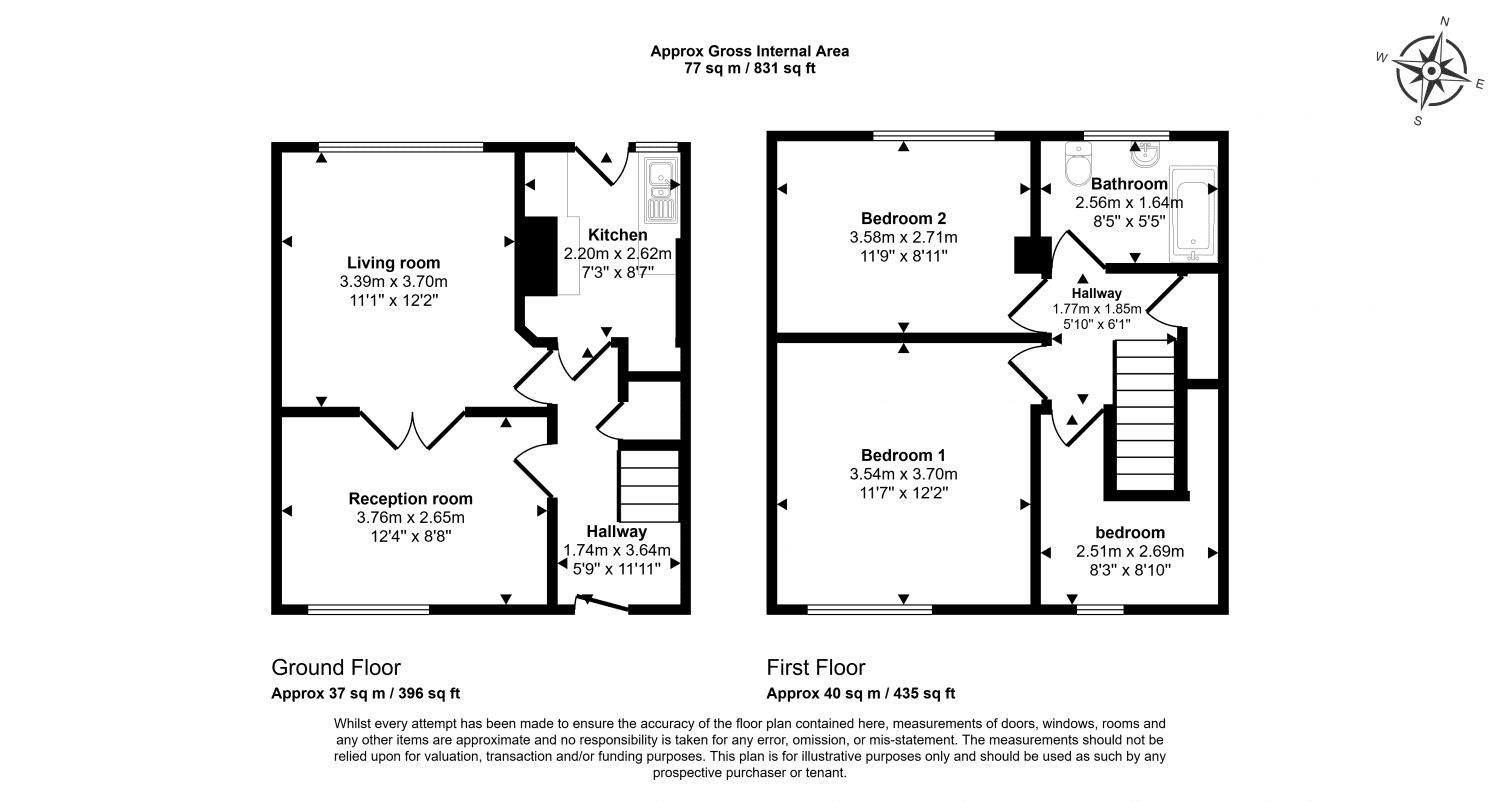 Three Bedroom Mid Terrace House