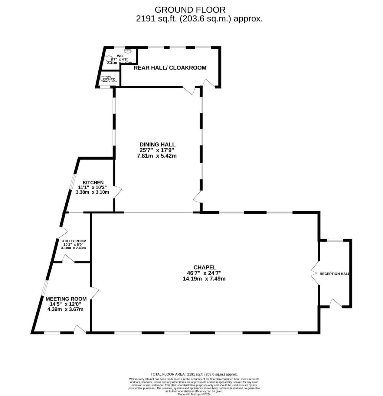 Snelson Methodist Chapel for Sale