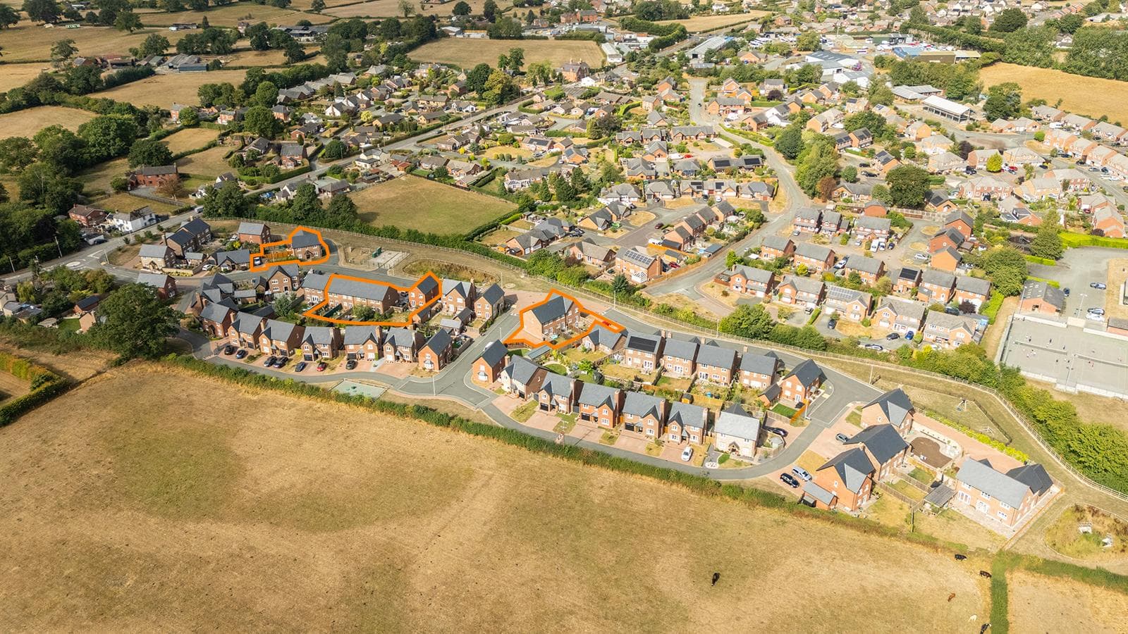 10 Shared Ownership Houses at Maes Sarn Wen, Four Crosses Llanymynech Near Oswestry