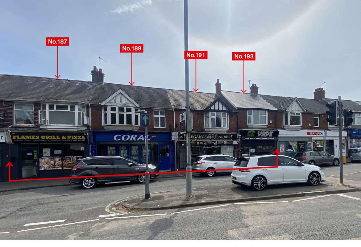 Freehold Ground Rent Investment comprising 5 Shops each with an Upper Part – Gross Yield 13.9%
