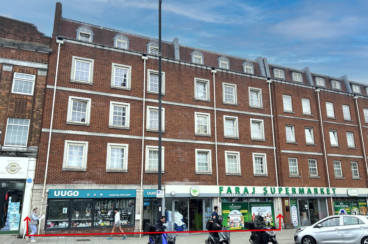 Freehold Investment – 2 Large Retail Units (plus 15 Flats sold off) – Gross Yield 9.2%