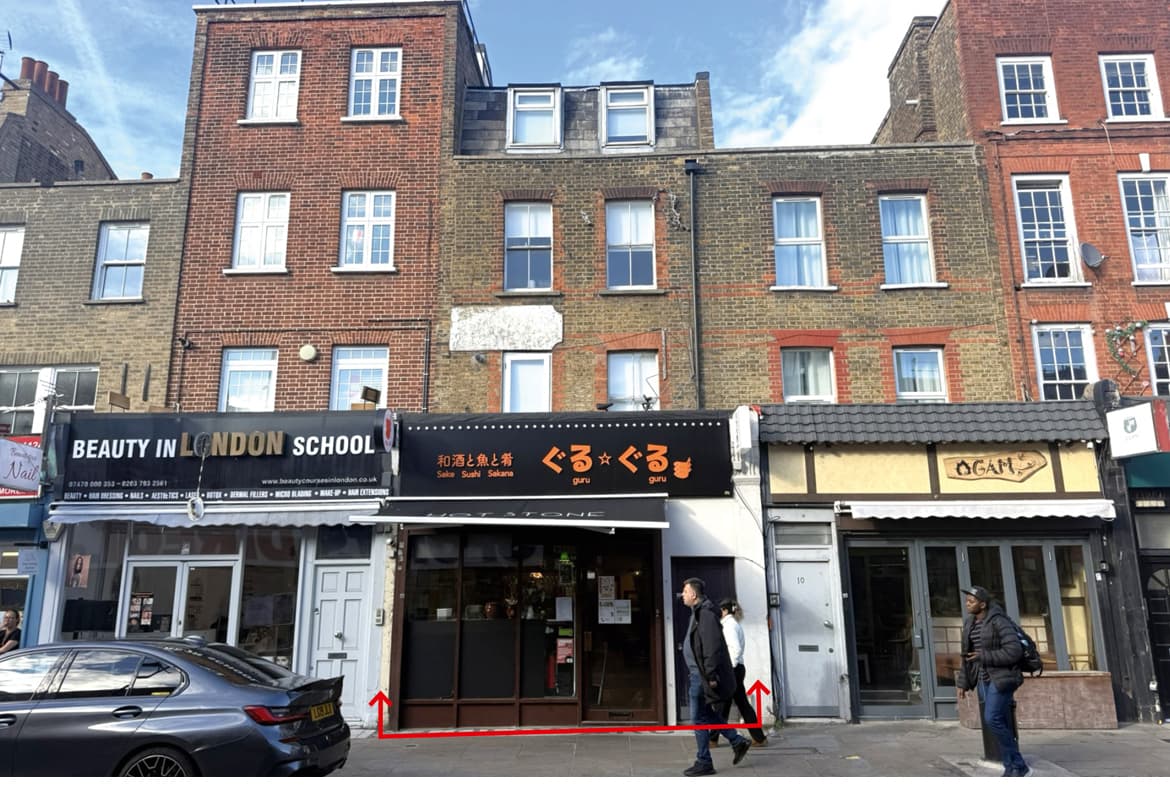 Freehold Investment: Restaurant and Two Flats