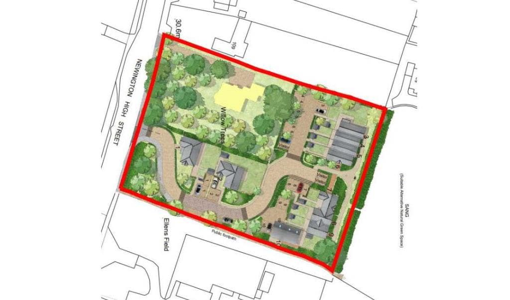 Site With Planning For 10 Houses
