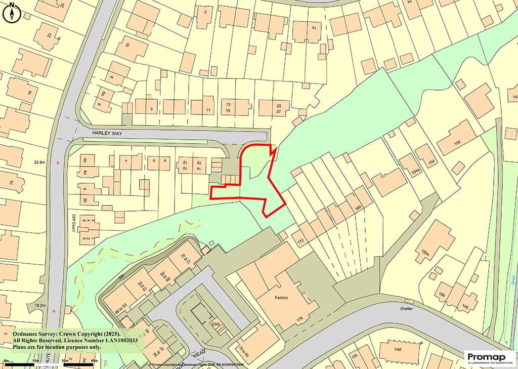 Land With Planning For Three Two-Bedroom Flats With Parking