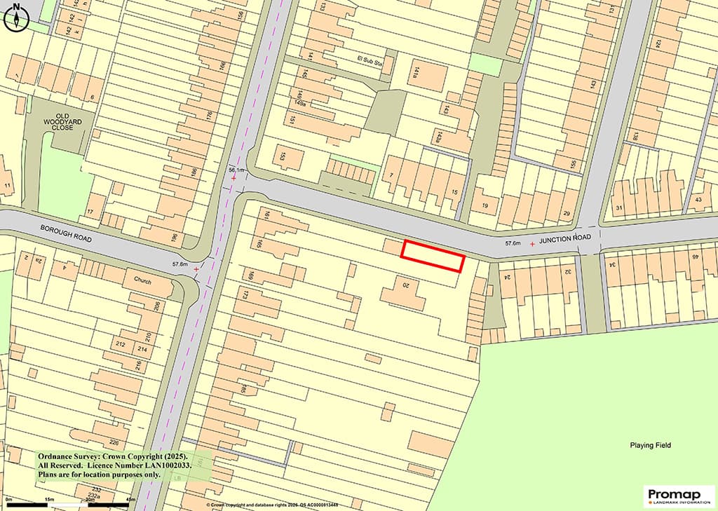 Land With Planning For Detached Bungalow