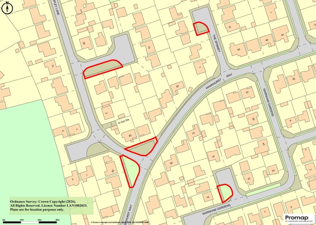 Five Parcels Of Freehold Land Forming 0.23 Acres
