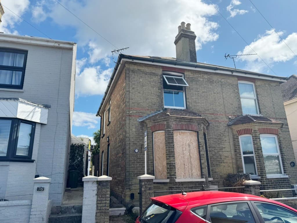Fire-Damaged House For Repair And Improvement