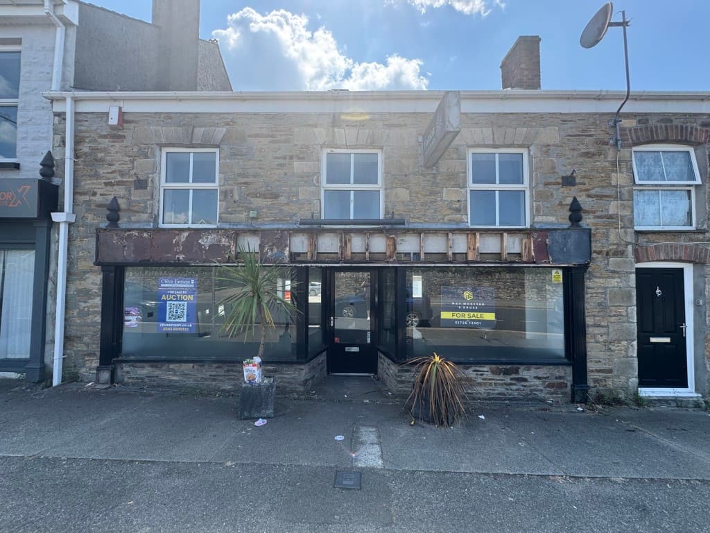 Two Storey Commercial Unit With Potential, Detached Block Of Four Garages And Car Park