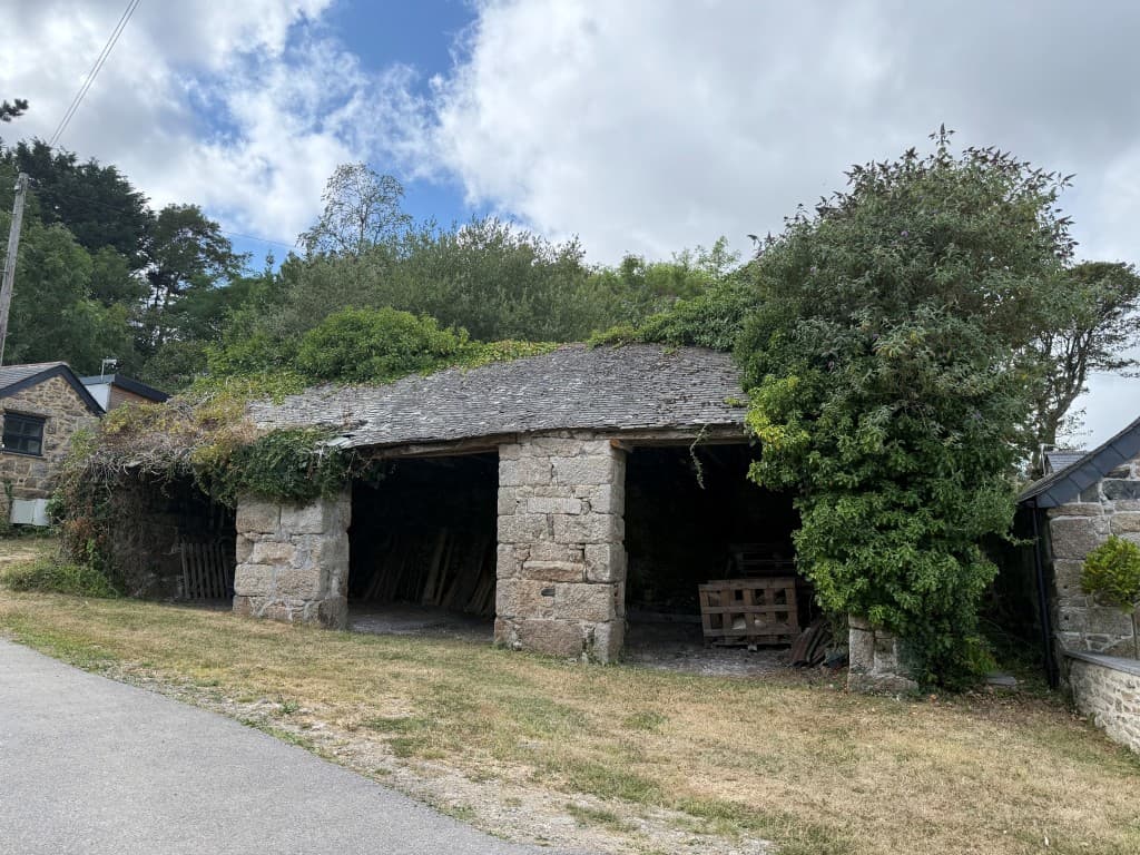 Timber Chalet With Residential Use, Granite Carthouse With Planning In Principle, Plus Gardens And Shed